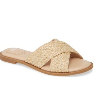 BP. Winnie Woven Flat Slide Sandal